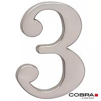 Broj „3” - 5 cm nikal mat