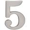 Broj „5” - 5 cm nikal mat,2