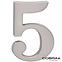 Broj „5” - 5 cm nikal mat