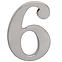Broj „6” - 5 cm nikal mat,2