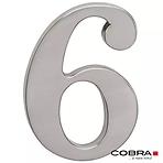 Broj „6” - 5 cm nikal mat