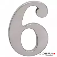 Broj „6” - 5 cm nikal mat