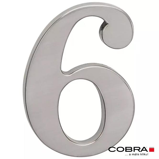 Broj „6” - 5 cm nikal mat