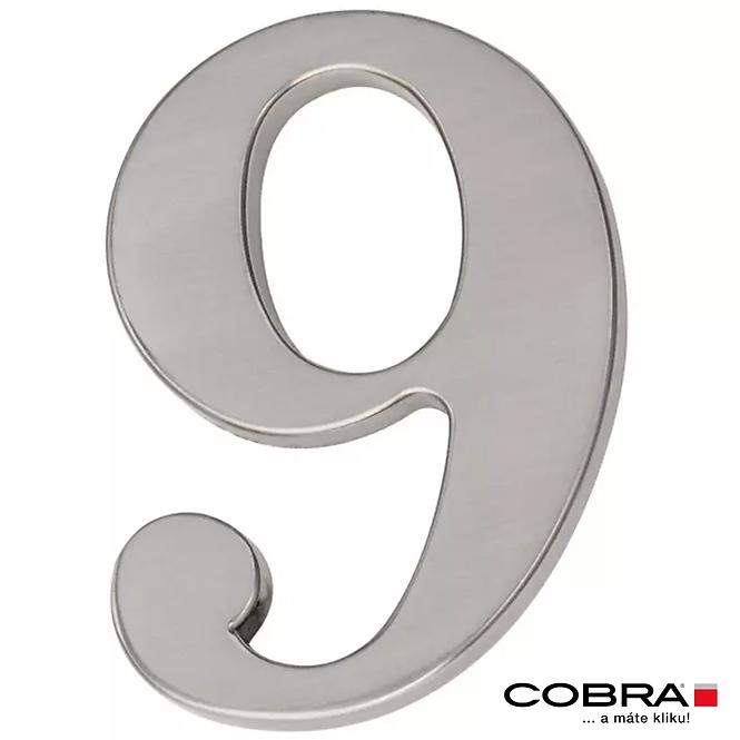 Broj „9” - 5 cm nikal mat