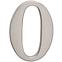 Broj „0” - 10 cm nikal mat,2