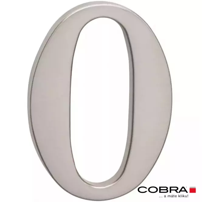 Broj „0” - 10 cm nikal mat