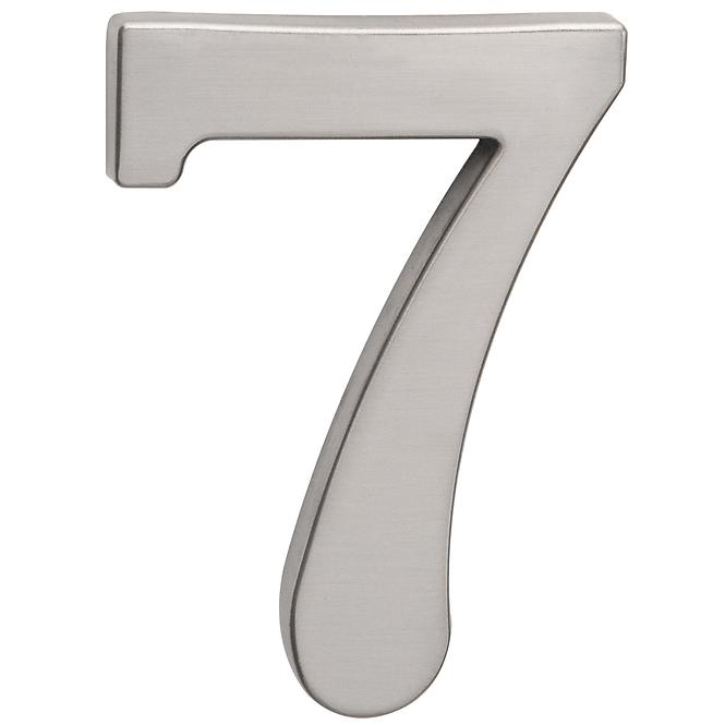 Broj „7” - 10 cm nikal mat