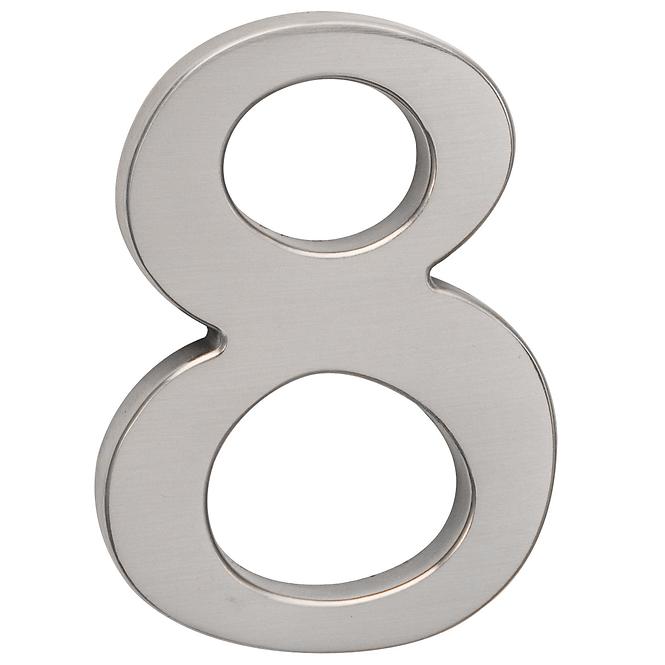 Broj „8” - 10 cm nikal mat