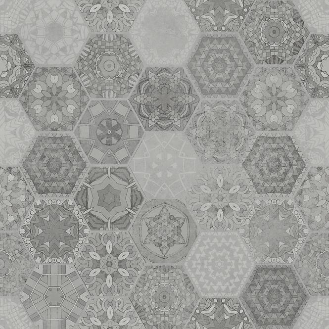 Gres Patchwork Hexagon Grey 60/60