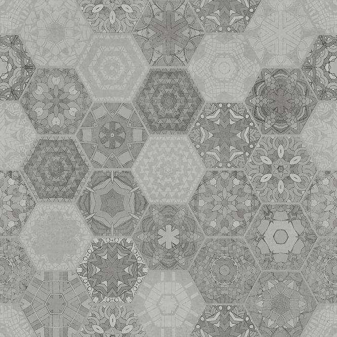 Gres Patchwork Hexagon Grey 60/60