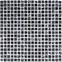 Mozaik pločica Marmor schwarz/glasmix schwarz 30,5X30,5X0,8,2