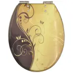 WC daska Gold&Black