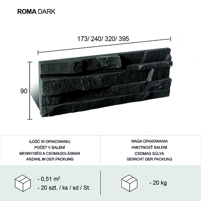 Kamen Roma Dark pak=0,51 m2