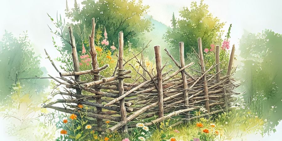 Ograda od suhog granja – ekološki prihvatljivo rješenje za vrt
